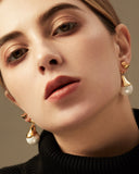 Large Pearl Pendant Earring