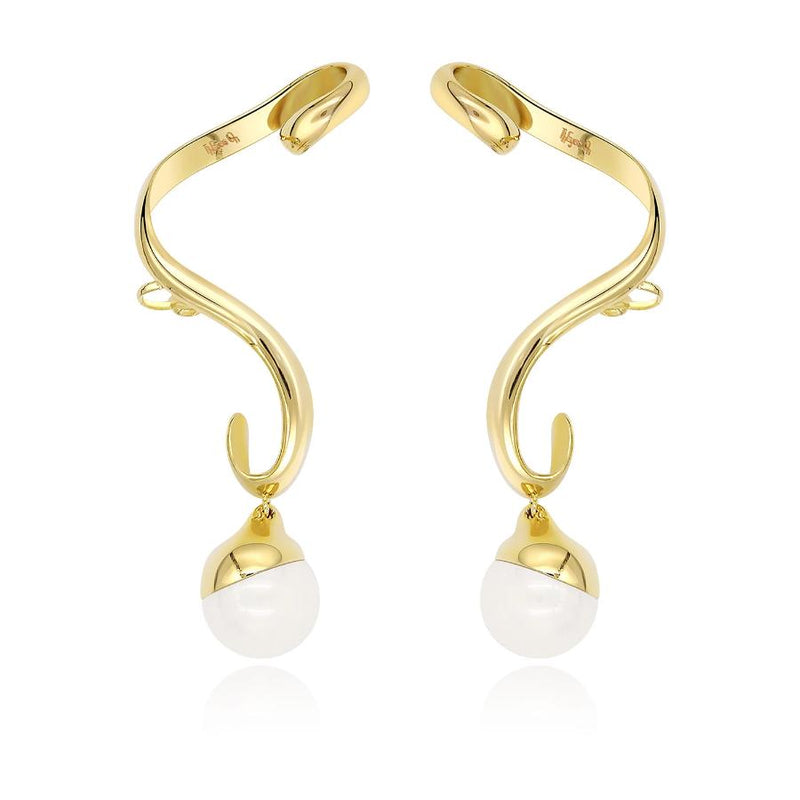 Devotion Pair Ear Cuff in 18k Gold - ThEyes On