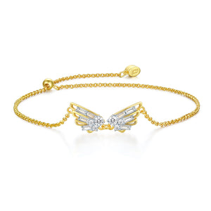 Wings Adjustable Bracelet in 18k Gold Vermeil