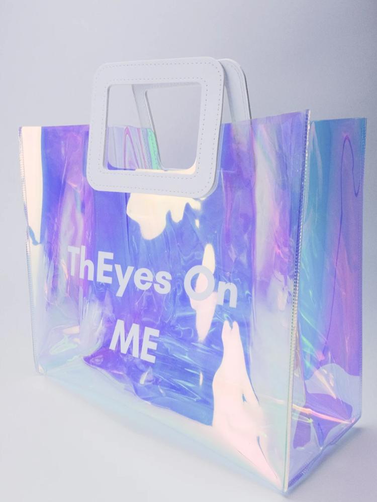 ThEyesOn You Tote/Shopper Bag in Laser Vinyl - ThEyes On