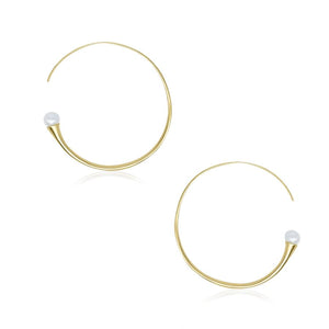 On Diet Mid Hoops in 18k Gold - ThEyes On