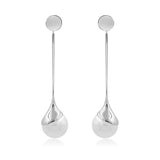 Long Dangle Pearl Earring