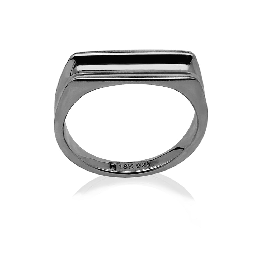 Curved Chunky Silver Ring
