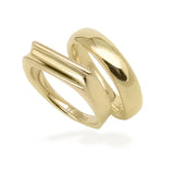 On Diet Wide Pudding Ring in 18k Gold - ThEyes On