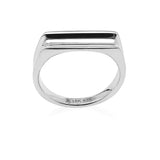 Curved Chunky Silver Ring