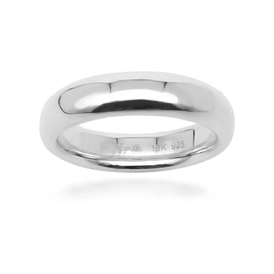 On Diet Wide Pudding Ring in Rhodium 925Silver - ThEyes On