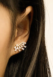 Crystal Angel Wings Ear Studs in 18k Gold Vermeil