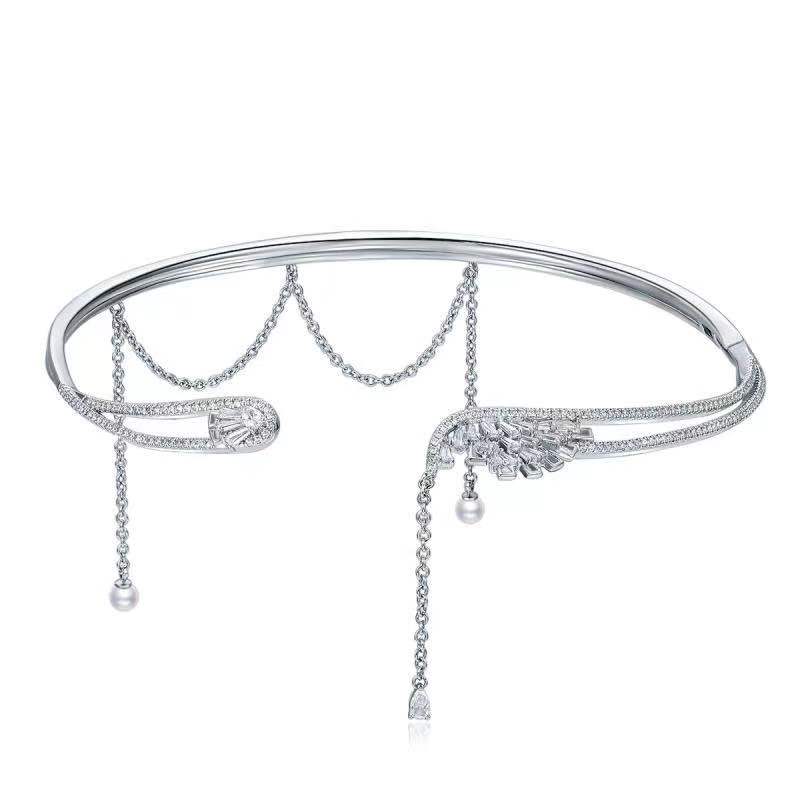 Crystal 3-Way Angel Wings Neck Collar（3D Fitting Necklace）