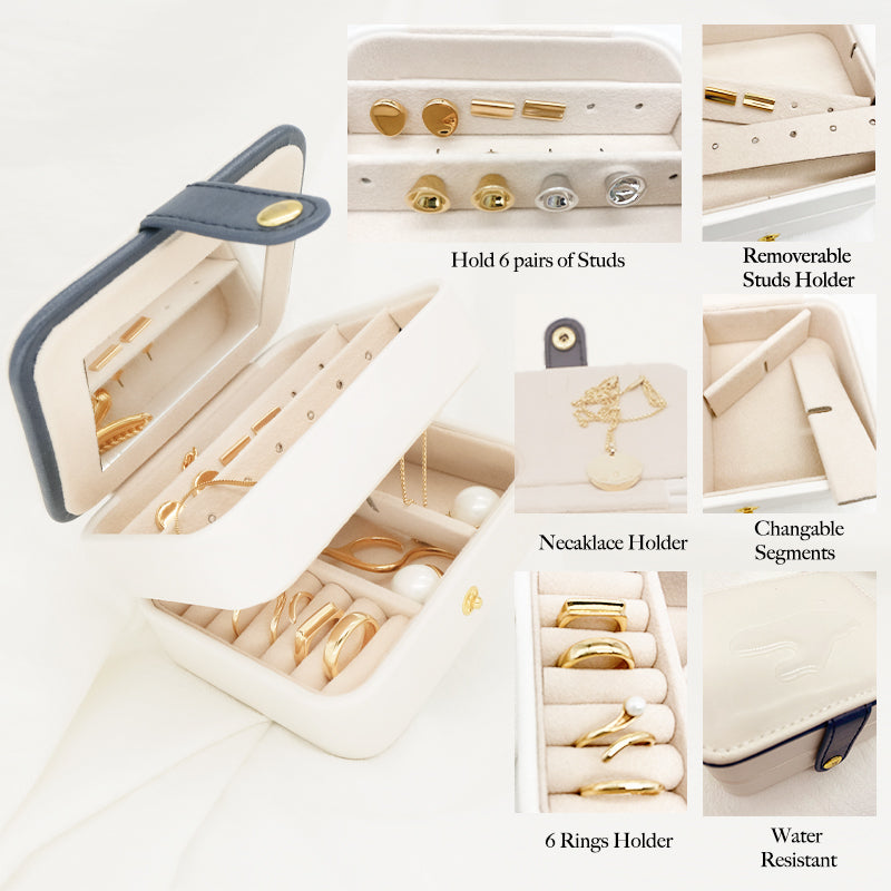 Jewelry Travel Box-2 Layer Organizer -Travel jewelry Storage - ThEyes On